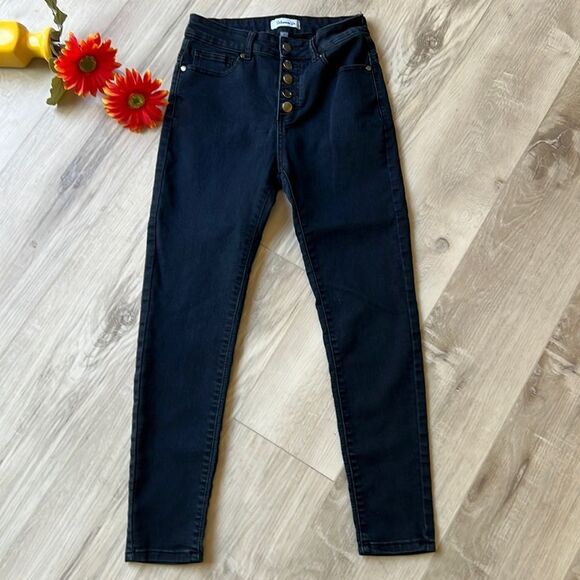 Between Us Dark Stretch Skinny Jean Leggings Jeggings Size 7 - Picture 2 of 7